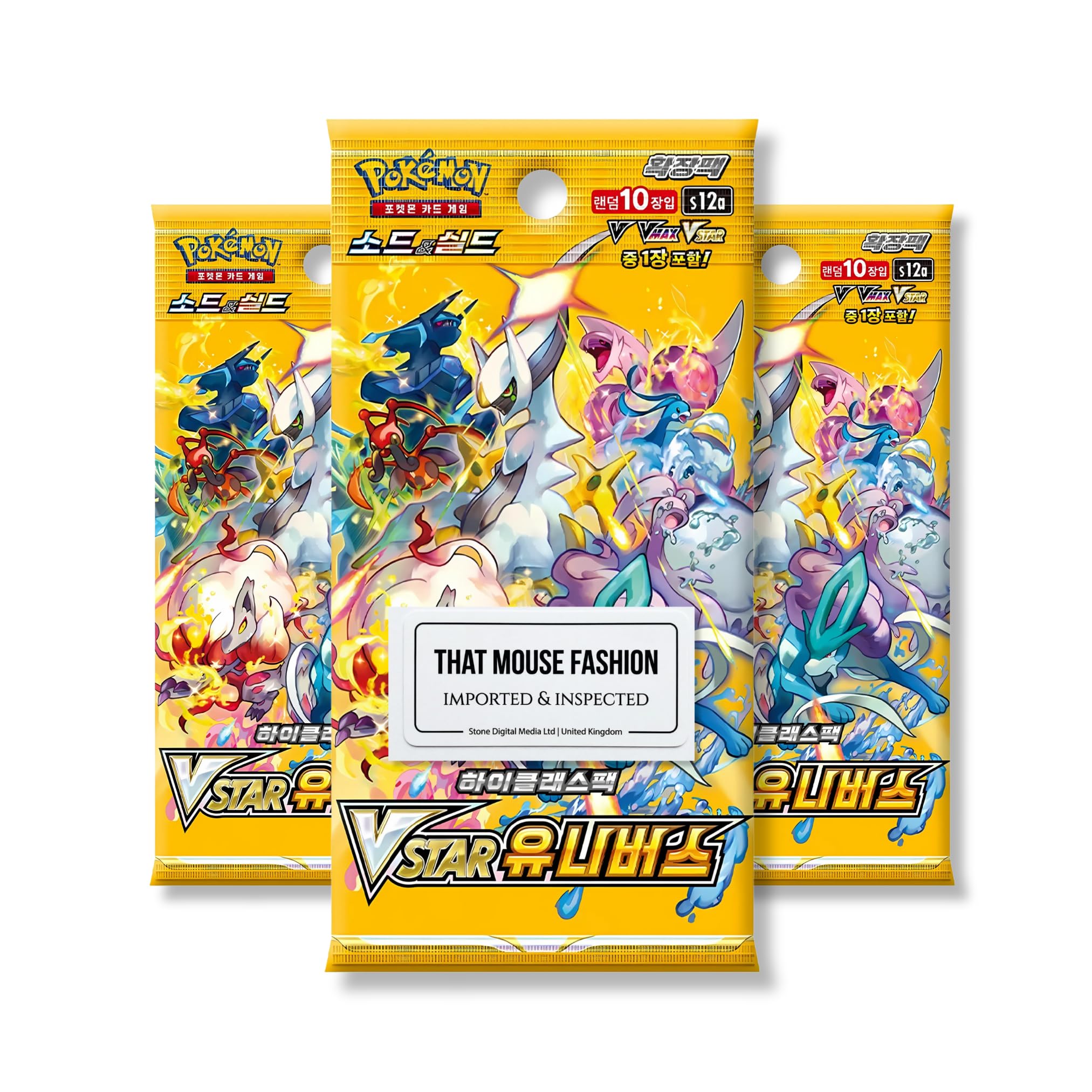 Crown Zenith VSTAR Universe Korean 3 Booster Packs | TCYM Authenticated | Korean Pokemon Cards | Pokemon Crown Zenith Booster Packs | Pokémon Scarlet and Violet | That Mouse Fashion