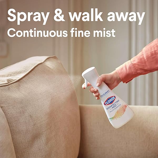 CLOROX DISINFECTING MIST, EUCALYPTUS PEPPERMINT, DISINFECTING SPRAY, 16 FLUID OUNCES