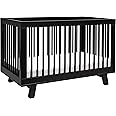 Babyletto Hudson 3-in-1 Convertible Crib with Toddler Bed Conversion Kit in Black, Greenguard Gold Certified