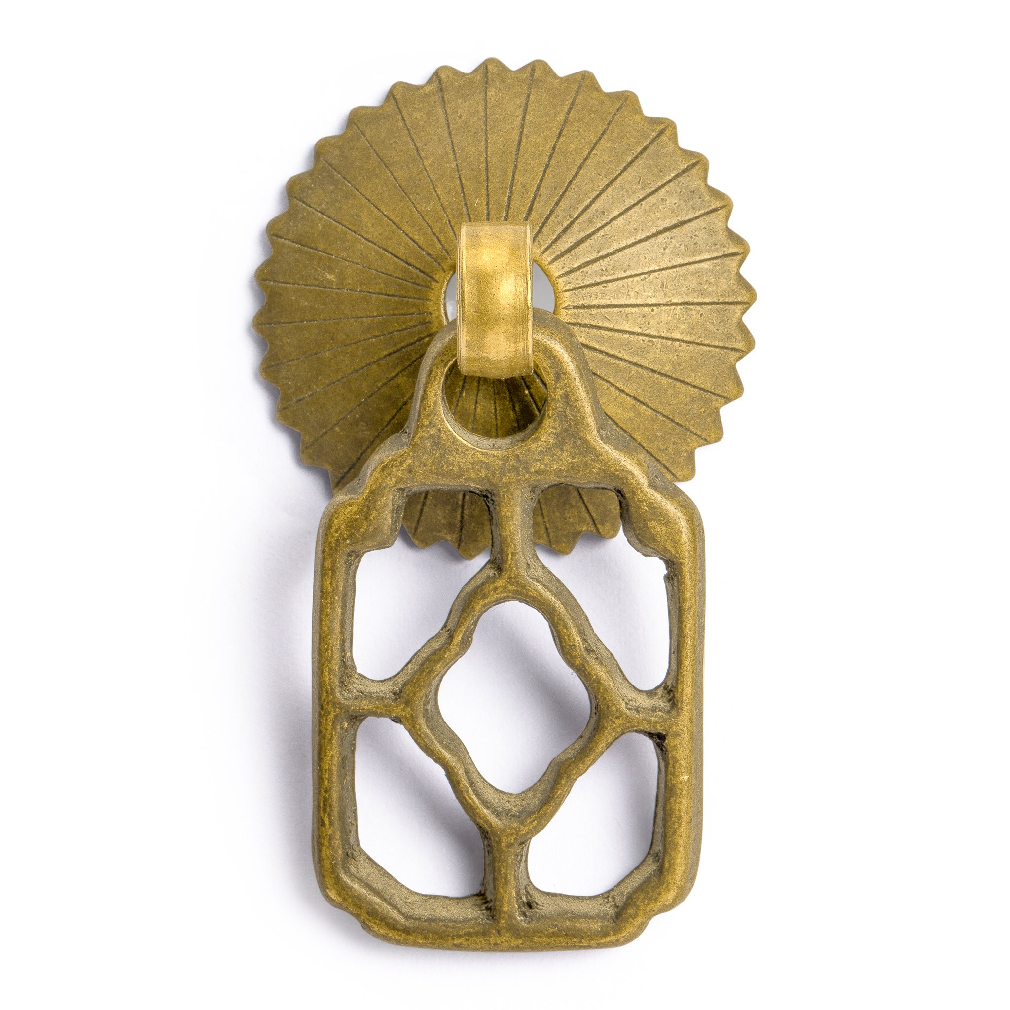 Hardware Philosophy Flower Box Brass Hardware Pulls 38 Millimeters - Set of 2 - Architectural, Interior Design, Furniture Cabinet Customization Hardware