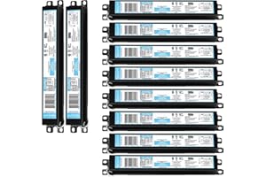 CIATA ICN4P32N, 120-277V, 50-60Hz Input Frequency, Solid Wire Type, Instant Start Centium Electronic Fluorescent Ballast for 4 F32T8 Lamp Type, Indoor/Outdoor Use with Automatic Restart Ballast Box, 10 Pack