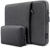 ZYB 14 Inch Laptop Sleeve Waterproof Shockproof Case Grey 14-14.1"