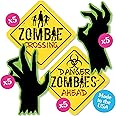 Big Dot of Happiness Zombie Zone - Zombie Decorations - DIY Halloween Decorations - Halloween Cutouts Essentials - Zombie Crawl Party - Halloween Cut Out Decor - Fall Party Decorations - Set of 20