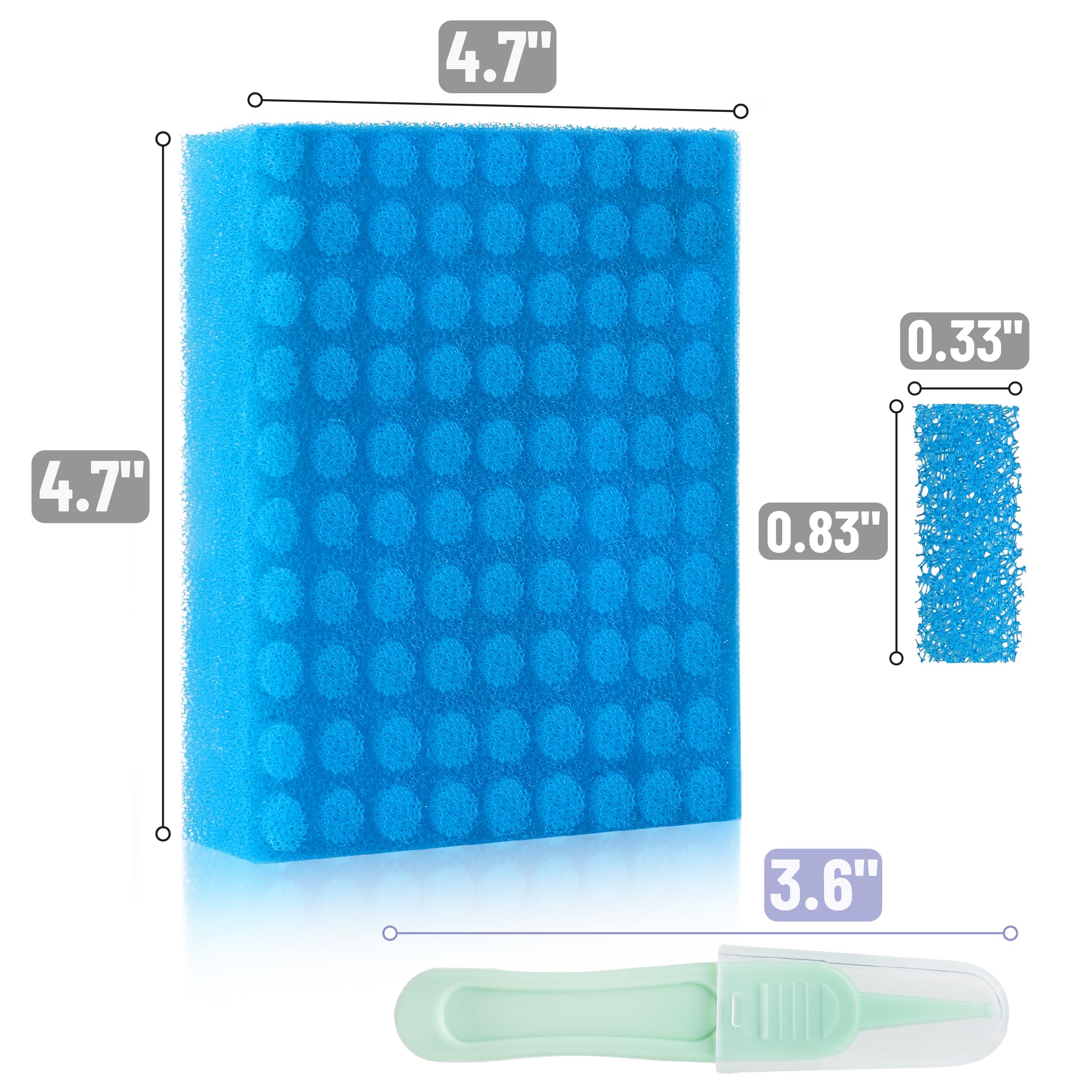 Baby Nasal Aspirator Hygiene Filters with Tweezer, 100 Pack, Nasal Suction Filters for Babies