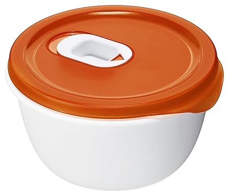 Rotho 1737002792 Microondas de Bol (0, 8 l, plástico, Rojo, 16, 5 ...