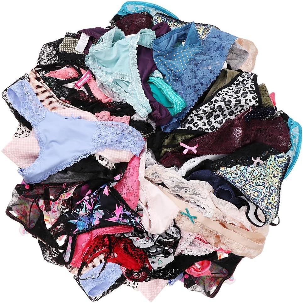 UWOCEKA Sexy Thongs for Women,Varity of T-Backs Sexy Underwear Pack of G Strings Lacy Undies Panties Tanga