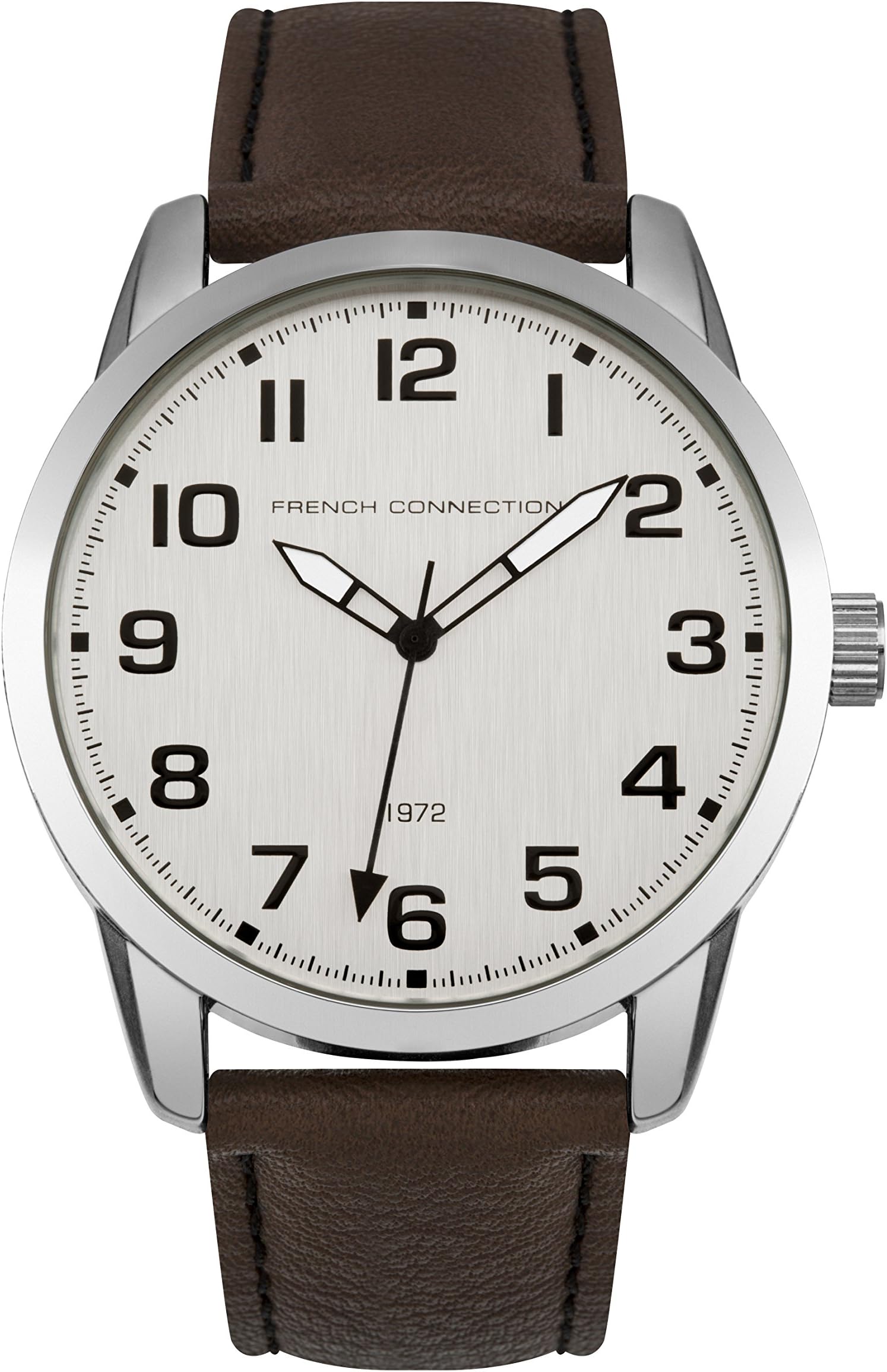 French Connection Mens Analogue Classic Quartz Watch with PU Strap SFC118BR