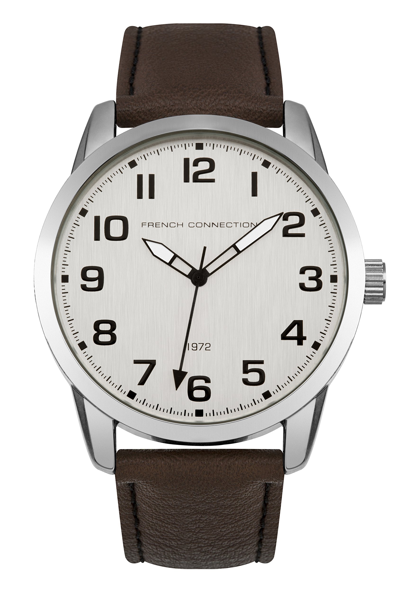 French Connection Mens Analogue Classic Quartz Watch with PU Strap SFC118BR