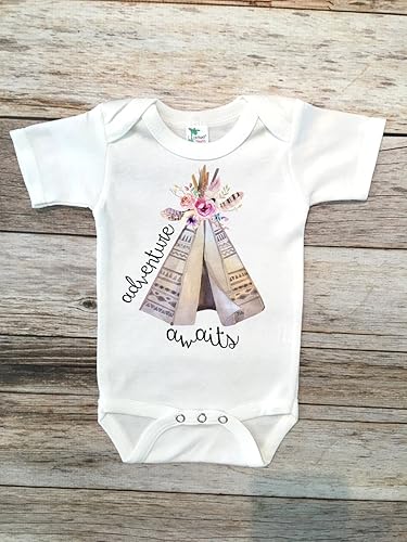 Amazon Com Baby Girl Clothes Adventure Awaits Baby Bodysuit Going