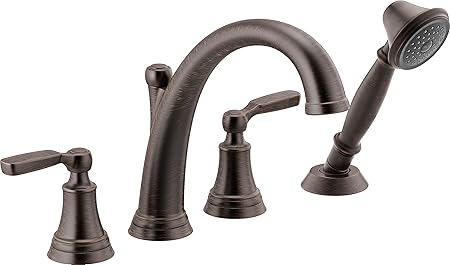 Delta T4732 Rb Woodhurst Roman Tub With Handshower Trim Venetian