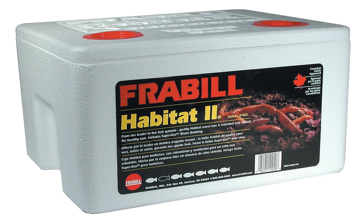 Frabill Habitat II Foam Worm Box with SuperGro Bedding eBay