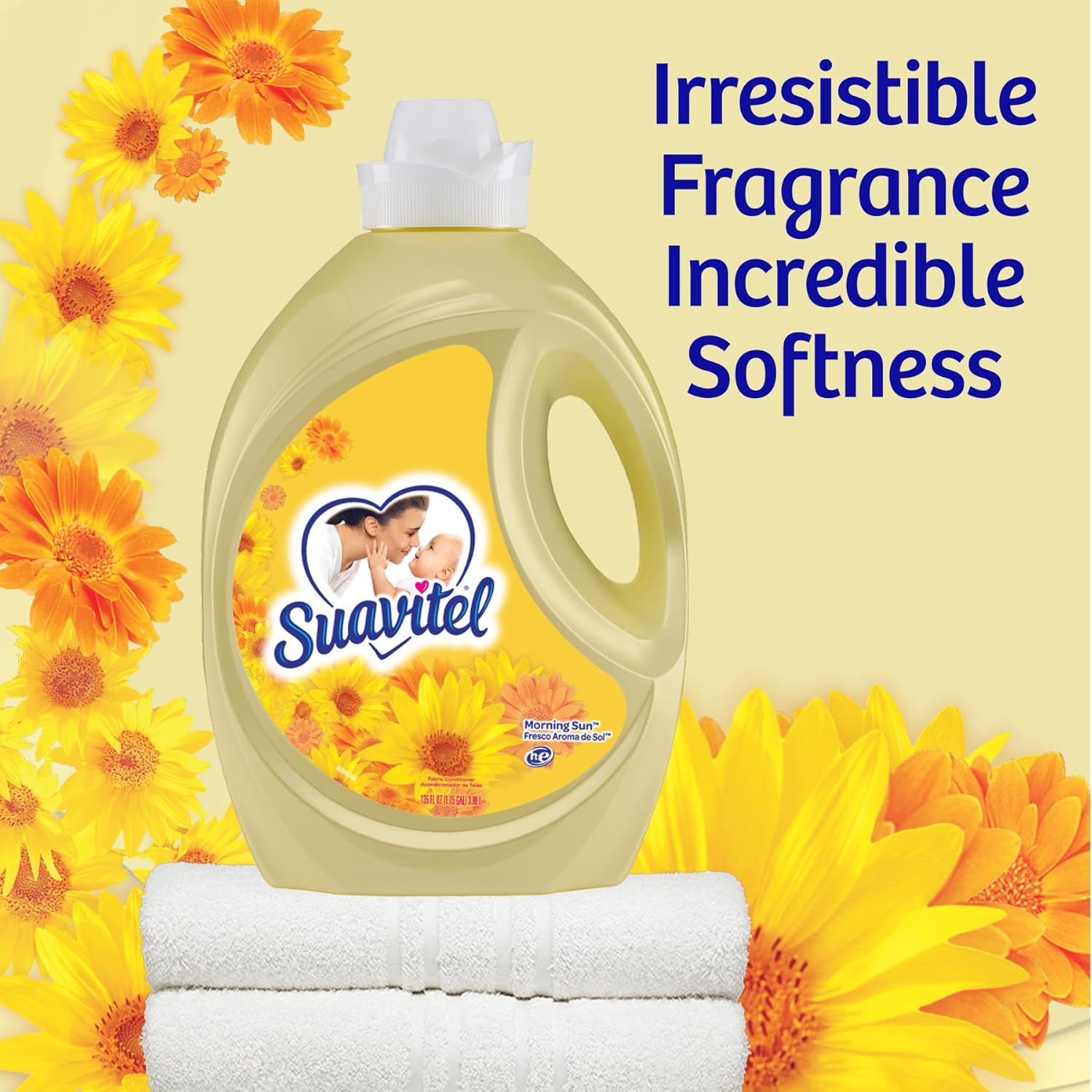 Suavitel Fabric Softener, Morning Sun, 120 Fluid Ounce: Health & Personal Care