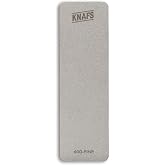 Knafs - Mini Pocket Knife Sharpener - Diamond Stone, Two-Sided Grit - 600 (Fine) and 400 (Medium)