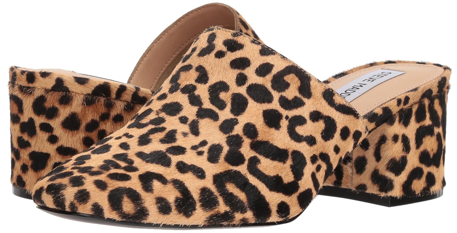 steve madden leopard mules