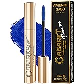 Vivienne Sabó Cabaret Premiere Blue Mascara Volume and Length – Artistic Formula for Defining and Curling Lashes, Smudge-Proof, Clump-Free, Washable, Cruelty-Free, Made in Italy, 02 Blue, 0.3 fl oz