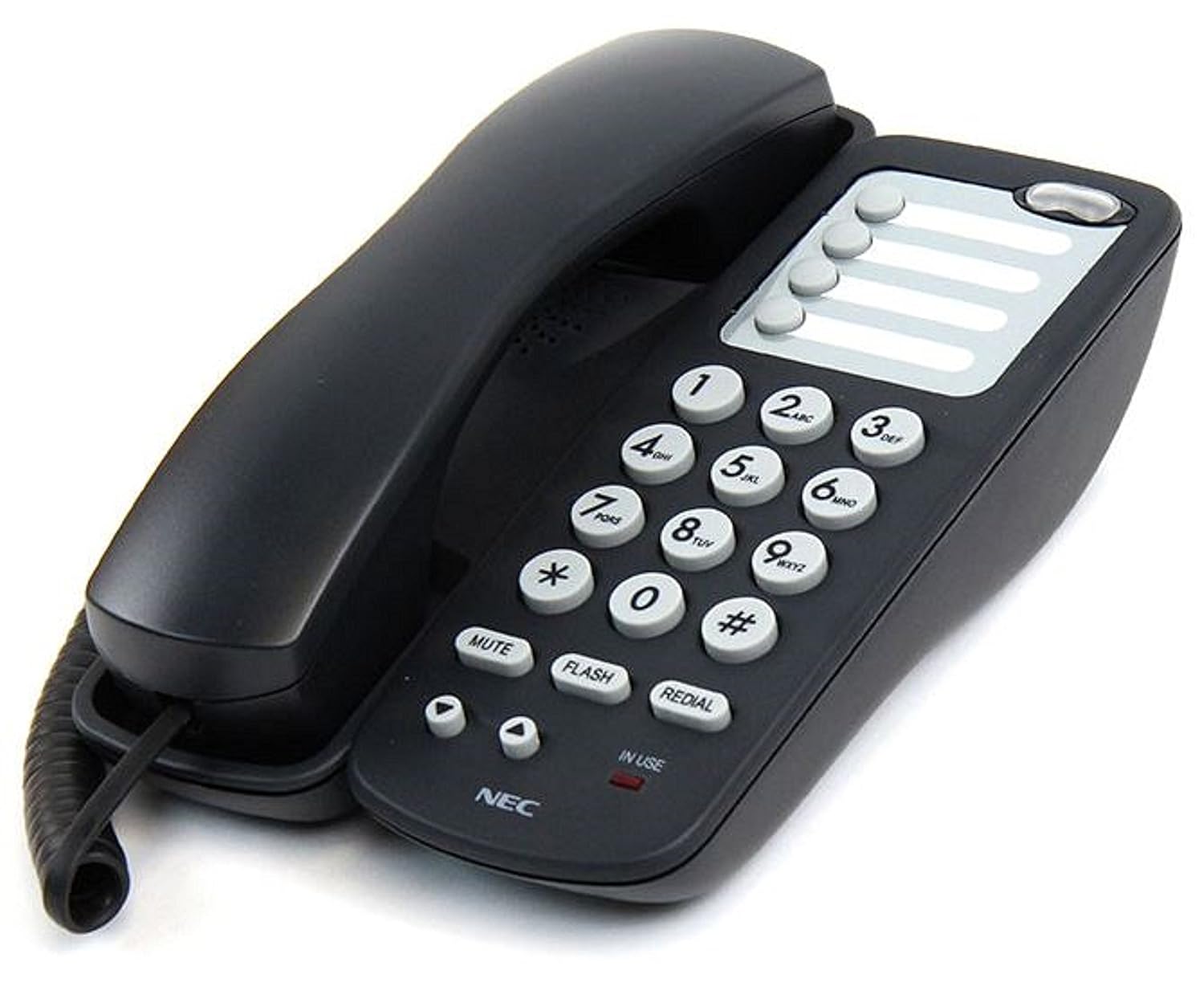 Amazon.com : NEC Single Line Corded Analog Telephone (780034) Black DTH-1-1  : Electronics