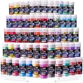 LET'S RESIN 60 Colors Mica Powder,Natural Pearlescent Pigment Powder | for Epoxy Resin/UV Resin for Candle Making, Color Pigment Dye, Painting, Bath Bombs, Art Crafts