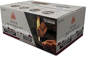 Pine Mountain StarterLogg Select-A-Size Firestarting Blocks, 48 Starts Firestarter Wood Fire Log for Campfire, Fireplace, Wood Stove, Fire Pit, Indoor and Outdoor Use