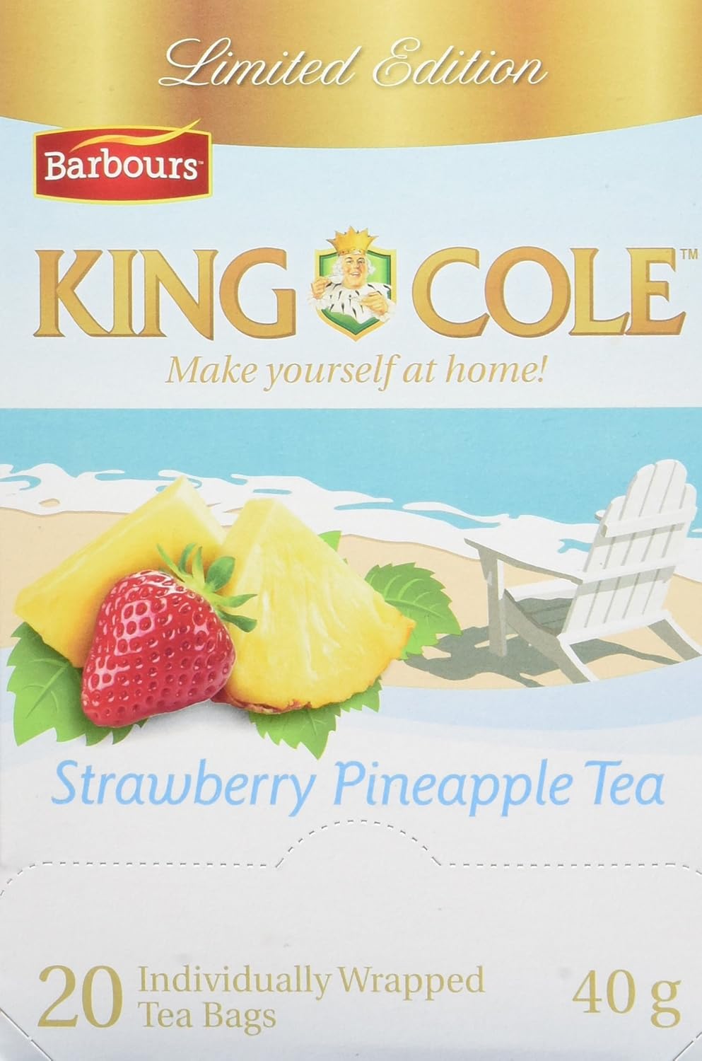 King Cole Tea Strawberry Pineapple Tea, 20 Count Amazon.ca Grocery
