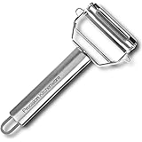 Precision Kitchenware - Ultra Sharp Stainless Steel Dual Julienne & Vegetable Peeler with Cleaning Brush & Blade Guard