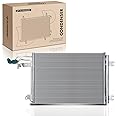 A-Premium Air Conditioning A/C Condenser Compatible with Volkswagen Jetta 2005-2010, Golf 2010-2014, GTI 2006-2014, Rabbit 2006-2009 & Audi A3/TT/TTS Quattro, Replace# 1K0820411D