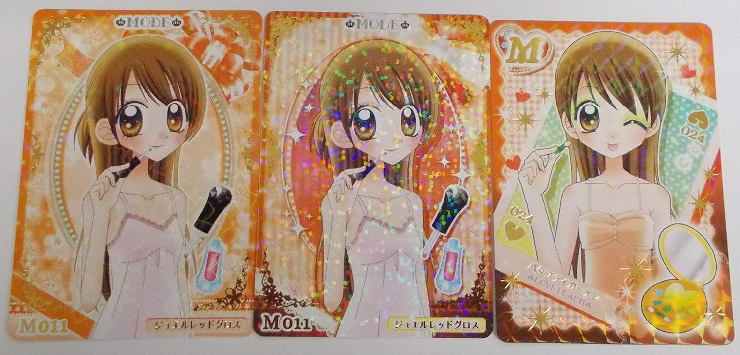 Amazon 3枚セット ジュエルレッドグロス M 011 09秋デビュー 10冬スノー バタフライガーデン M 024 10夏フェスタ 極上 めちゃモテ委員長 クルモテガールズコンテスト トレカ 通販