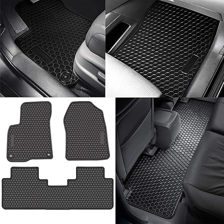 Amazon 迷彩柄 フロントとリア 全天候型フロアマット 3dハニカムスタイル車用カーペット ホンダcr V 5th 17 19用 無臭 ノンスリップマット 車 バイク