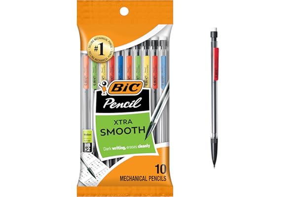 BIC Mechanical Pencil, Medium Point (0.7 mm), 10 Pencils