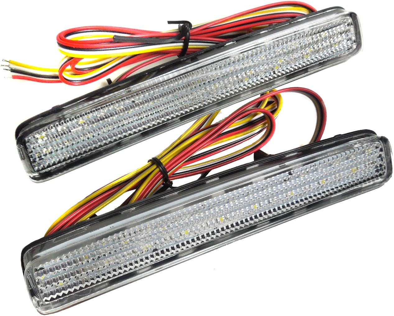 Amazon ノア 80系 ヴォクシー 80系 Led リフレクター 反射板 ブレーキ テールランプ バック連動 クリアバック 反射板シール付き バックランプ リフレクター 車 バイク