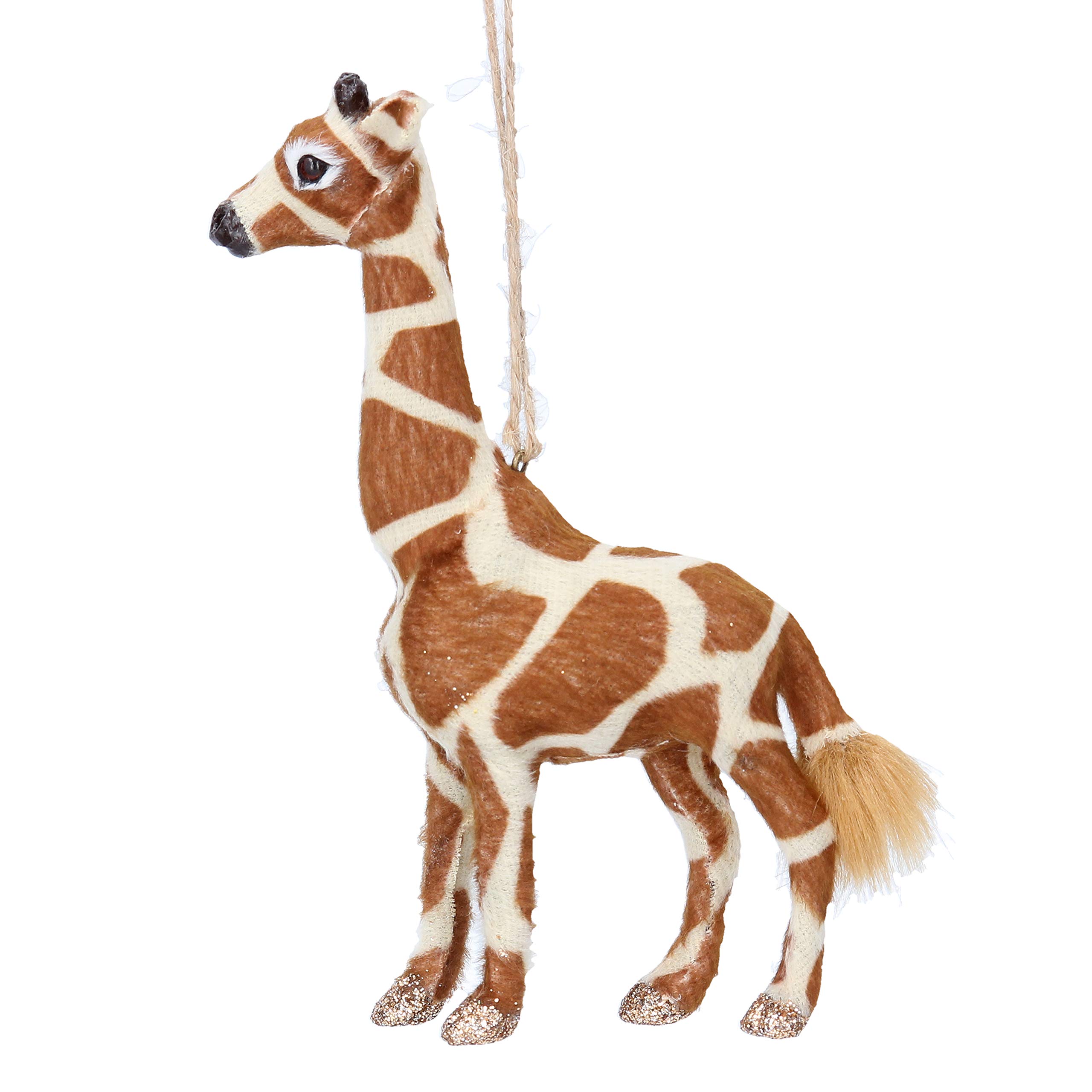 Gisela Graham Safari Animals Faux Fur Decoration Various Animals (Giraffe 15cm)