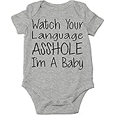 CBTwear Watch Your Language I’m a Baby - Baby Bodysuit Adorable Romper Clothing Cute Boy Girl Unisex