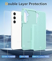 FNTCASE for Samsung Galaxy S23-FE Case: Dual Layer