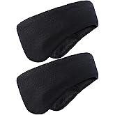 JenPen 2 Pcs Double-layer Ear Warmer for Kids Headband-knit Winter Ear Muffs with Fuzzy Lined Warm Cover for Boy Girl Run Ski