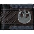 Star Wars Rebel Emblem Logo Mix Material Bi-fold Gift Boxed Wallet (Brown)