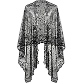 BABEYOND Shawl Wraps for Women, Sequin Stars Moons Shawls and Wraps for Evening Dresses Wedding