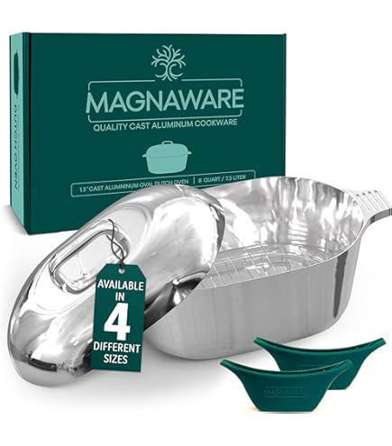 Amazon.com: Magnaware Cast Aluminum Sauce Pan with Lid 2