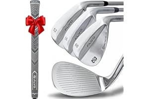 ALVO GOLF Premium Full Face Golf Wedges, Golf Wedge Set, 3 Wedges 52/56/60 Degree,Lob,Gap,Sand Golf Club for Men, Premium Grip, Right Hand