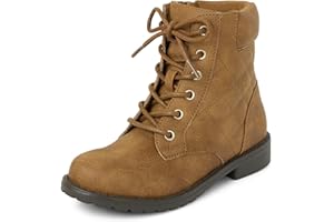 The Children's Place girls Girls Lace Up Combat Boots