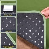 PICK FOR LIFE 2 Pack Washable Dog Pads 100x70cm Non-Slip Reusable Grey/Green view 8