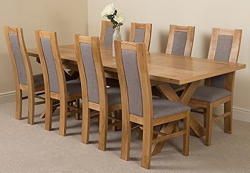 Modern Furniture Direct Vermont Extending Kitchen Solid Oak Dining