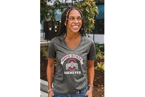 Blue 84 Women's NCAA Officially Licensed T-Shirt Burnout Vintage Scholar
