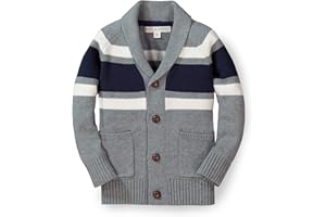 Hope & Henry Boys' Shawl Collar Sweater Cardigan