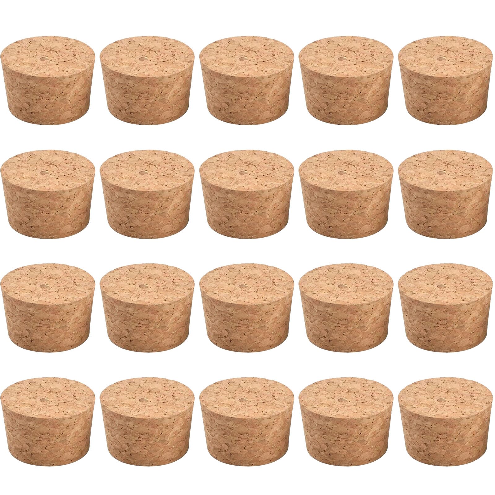INCREWAY Tapered Cork Stoppers, 20PCS Durable Wooden Wine Bottle Stopper Cork Plugs for Wine Bottle Glass Bottle Jars, 43 * 48 * 30mm — image 1