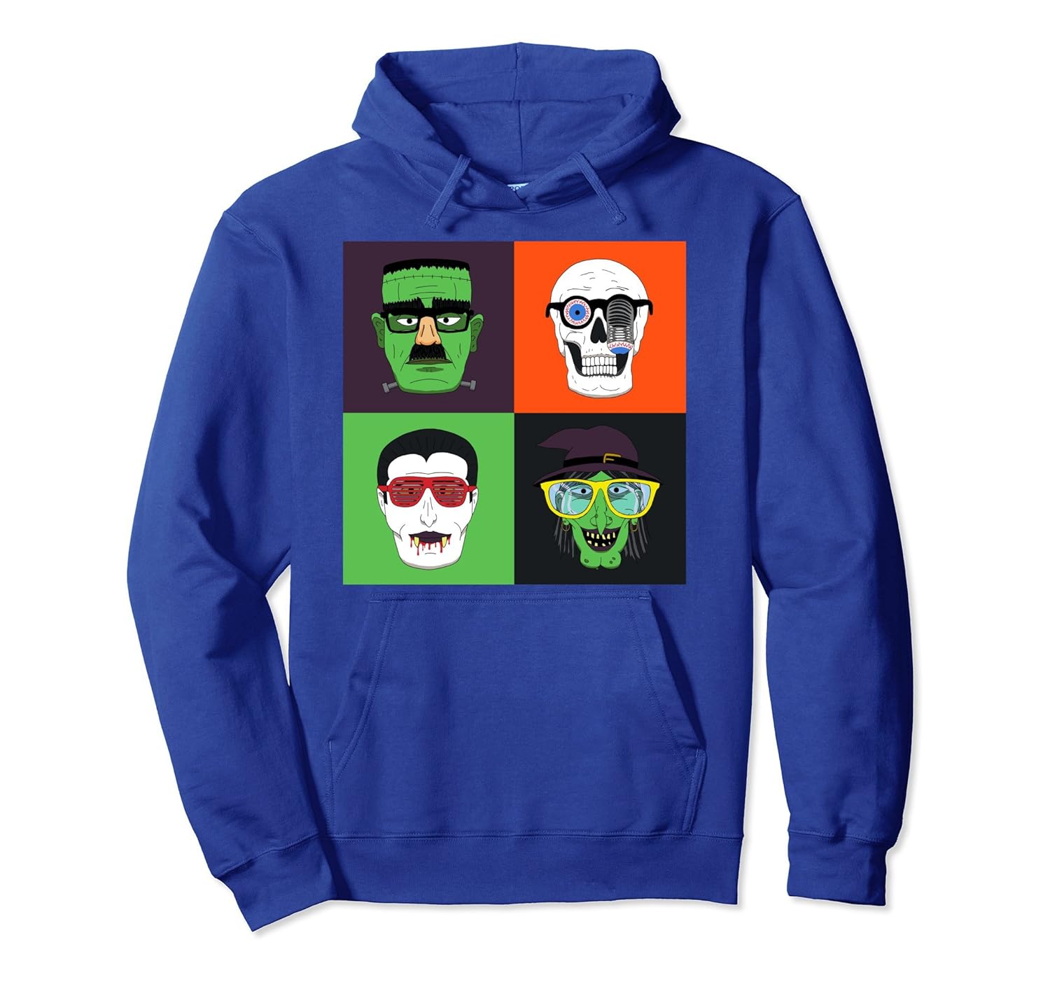 Monsters in Disguise Hoodie Halloween Costume Funny Glasses-ANZ