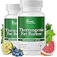 DR VITAMIN SOLUTIONS Thermogenic Fat Burner for Women and Men - Appetite Suppressant for Weight Loss - Includes Green Tea Extracts for Bloat Relief - Metabolism Booster - Pack of 2