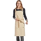 Caldo Crossback Kitchen Apron for Cooking (Bone)
