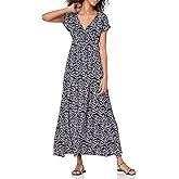 Amazon Essentials Women's Waisted Maxi Dress (Available in Plus Size)