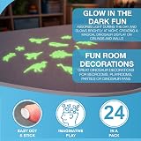 D.A.Y. Republic 24ct 3D Glow Dinosaurs Fluorescent Wall Decals Sensory Nursery view 3