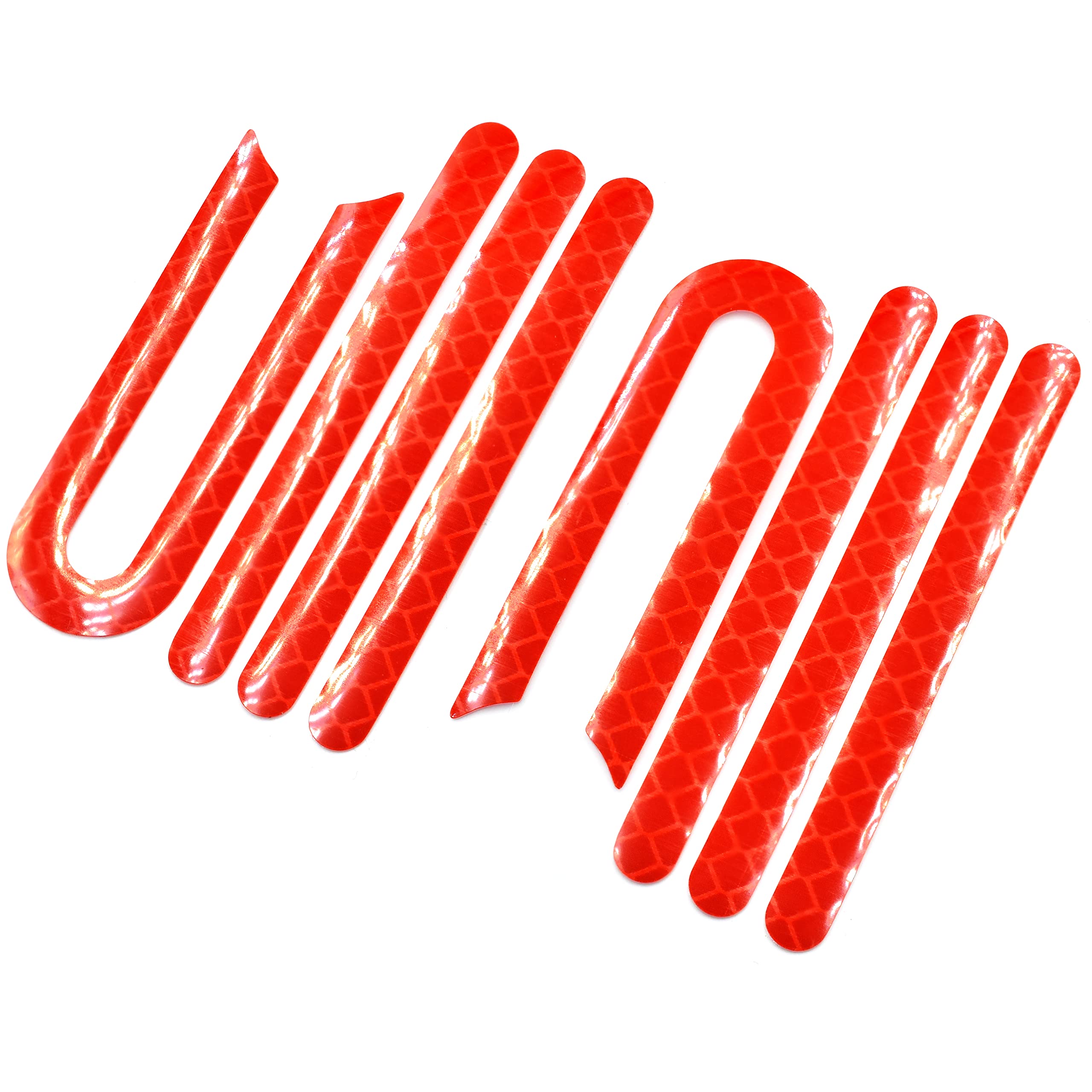 myBESTscooter - Front and Rear Wheel Reflective Sticker Cover Reflector for Xiaomi M365, M365 Pro Electric Scooter - Replacement Parts Accessories (Red)