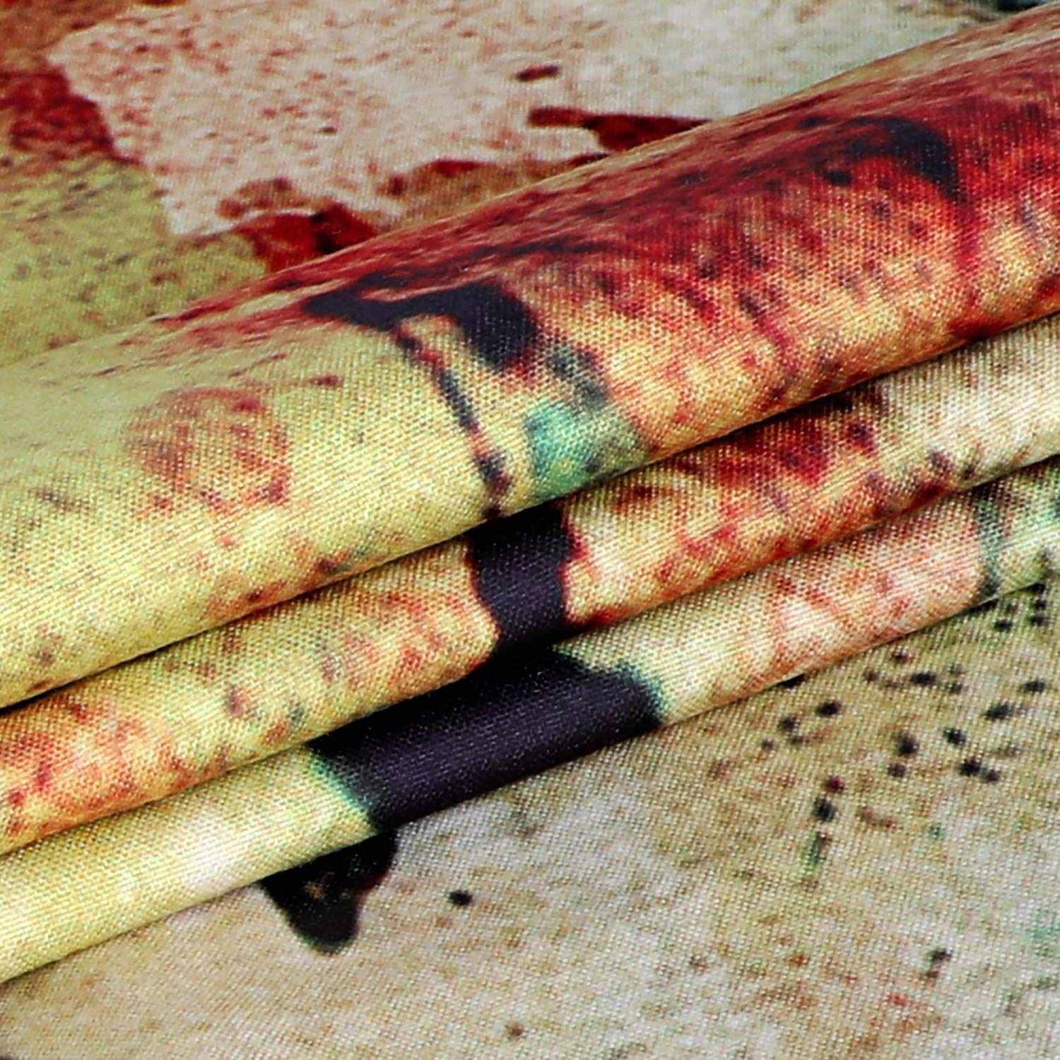 POTENCO Blankets, World Map Picnic Mat Medieval Educational Tapestry Wall Hanging Beach Towel (D, 230150cm)